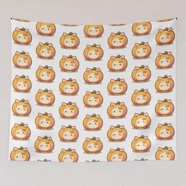 Item preview, Super Kawaii Halloween Pumpkin Cat Sticker in this 2024 designed and sold by Moyanana.