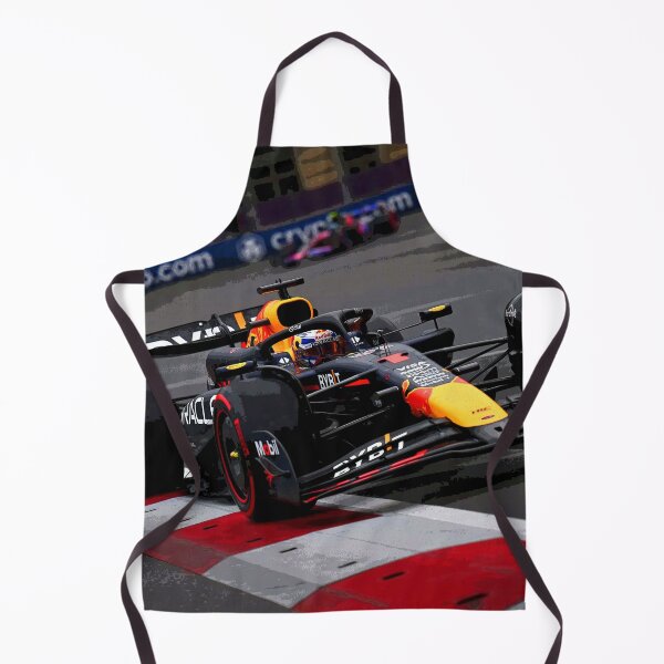 Item preview, Max Verstappen racing his 2024 F1 car during the Azerbaijan Grand Prix at the streets of Baku watercolor designed and sold by Rodissimus1984.