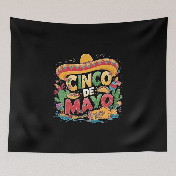 Item preview, Cinco de Mayo Mexican Fiesta - Colorful Sombrero, Taco Party Celebration & Cactus Decor for a Family Gathering designed and sold by love3617.