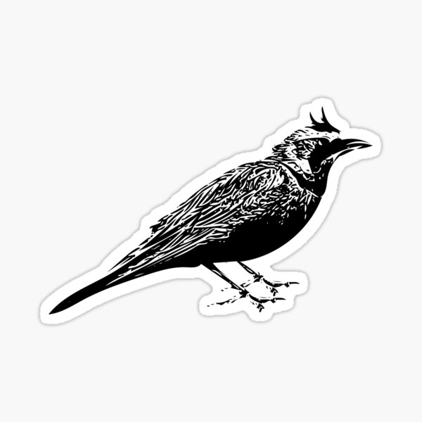 Item preview, Horned Lark Black Design  designed and sold by designsasstultd.