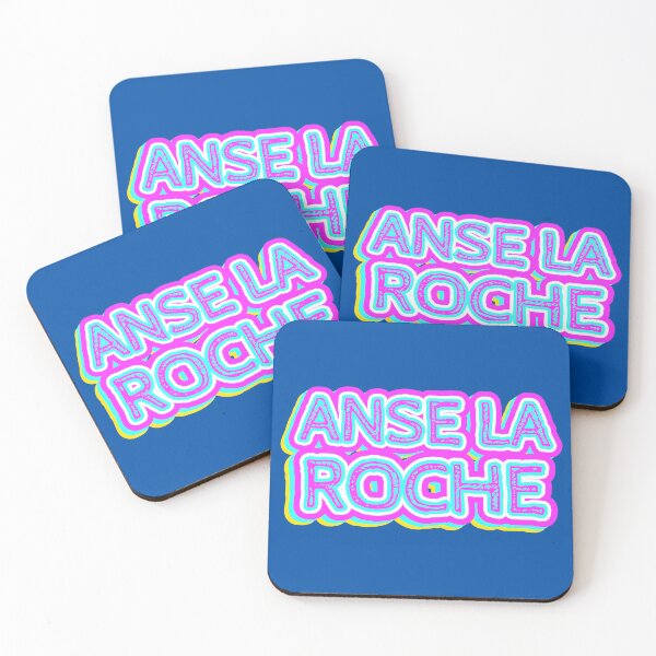 Item preview, Anse la Roche Beach Retro Typography designed and sold by ArtNoveltee.