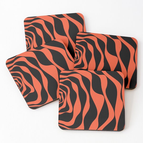 Item preview, Ebb and Flow 4 in Black and Orange designed and sold by LAEC-Shop.