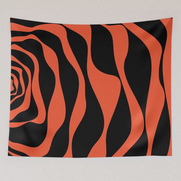 Item preview, Ebb and Flow 4 in Black and Orange designed and sold by LAEC-Shop.