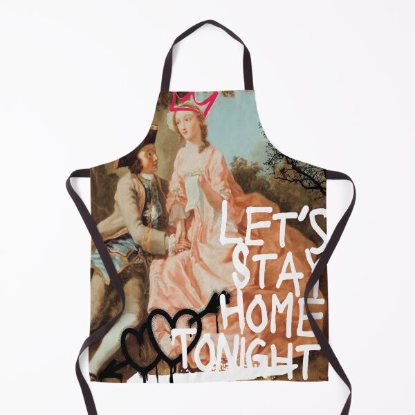 Item preview, Vintage Altered Art Lets Stay Home Artwork Grunge Graffiti  designed and sold by digifaxdesign.