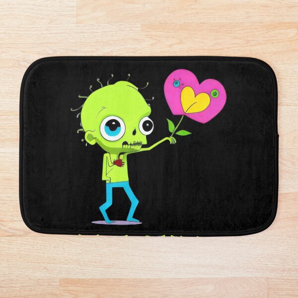 Item preview, Amor zombi kawaii: un lindo monstruo que sostiene un globo con forma de corazón - HaLOVEn designed and sold by Prime-Studio.