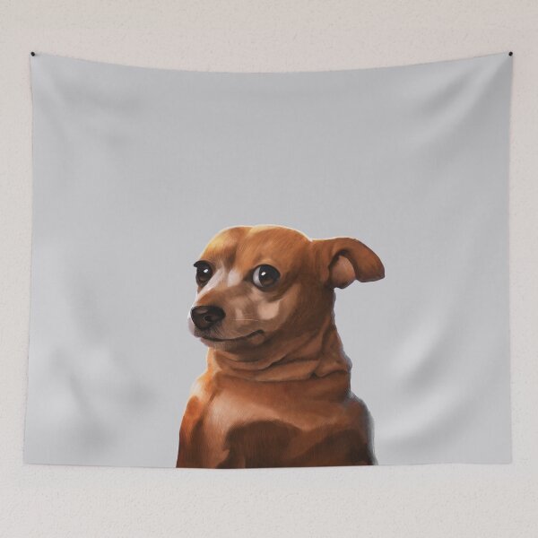 Item preview, Tense Dog Meme designed and sold by Mashz.