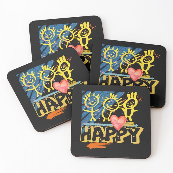 Item preview, happy- three happy people designed and sold by Betinka.