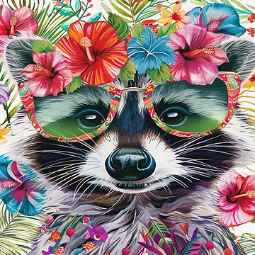 Artwork thumbnail, Contemporary Design Collection, Raccon by digimart