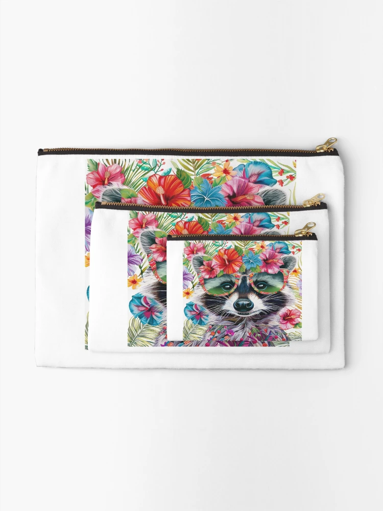 Thumbnail 2 of 4, Zipper Pouch, Contemporary Design Collection, Raccon designed and sold by digimart.