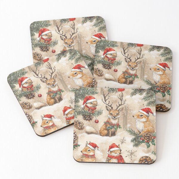 Item preview, Christmas Animals Pattern designed and sold by NicolasGlowArt.