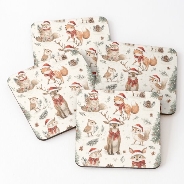 Item preview, Animals Christmas Design designed and sold by NicolasGlowArt.