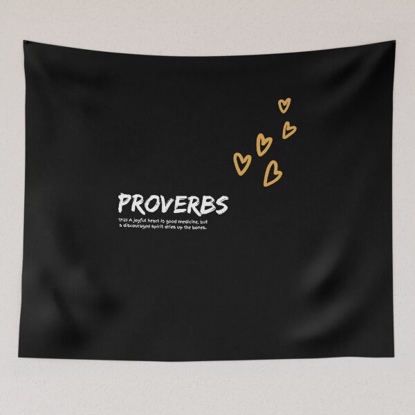 Item preview, Proverbs 17:22_Joyful Heart Bible Quotes designed and sold by QuotifBible.