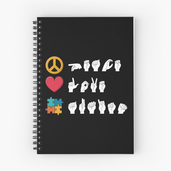 Item preview, ASL Peace Love Autism II designed and sold by Lemon Pepper.