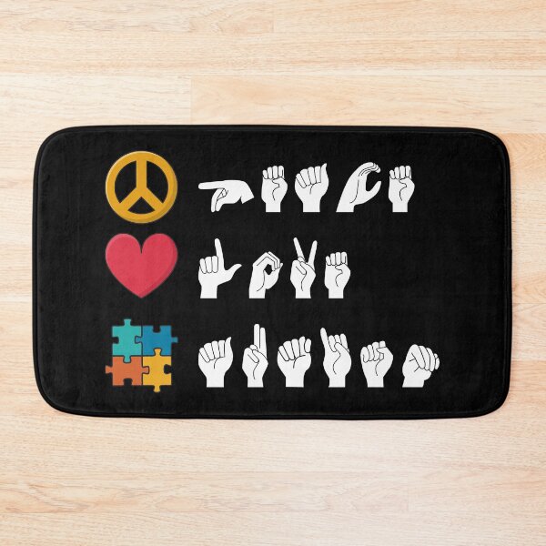 Item preview, ASL Peace Love Autism II designed and sold by Lemon Pepper.