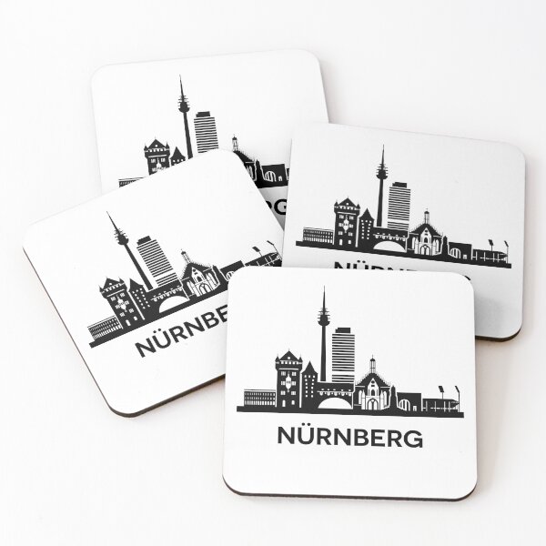 Item preview, Nürnberg Skyline Silhouette Black designed and sold by strixvariaart.