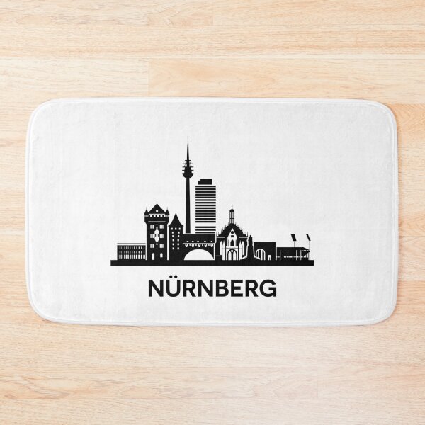 Item preview, Nürnberg Skyline Silhouette Black designed and sold by strixvariaart.