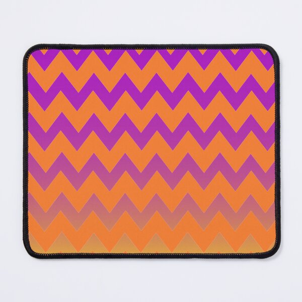 Item preview, Zigzag Vibes!  Violet and Orange  Geometric Gradient Pattern  designed and sold by IraNiva.