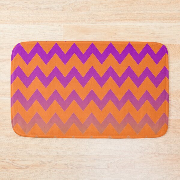 Item preview, Zigzag Vibes!  Violet and Orange  Geometric Gradient Pattern  designed and sold by IraNiva.