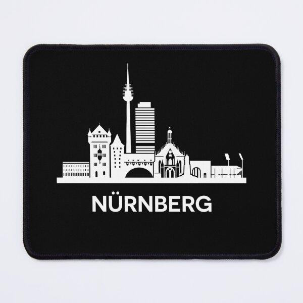 Item preview, Nürnberg Skyline Silhouette White designed and sold by strixvariaart.