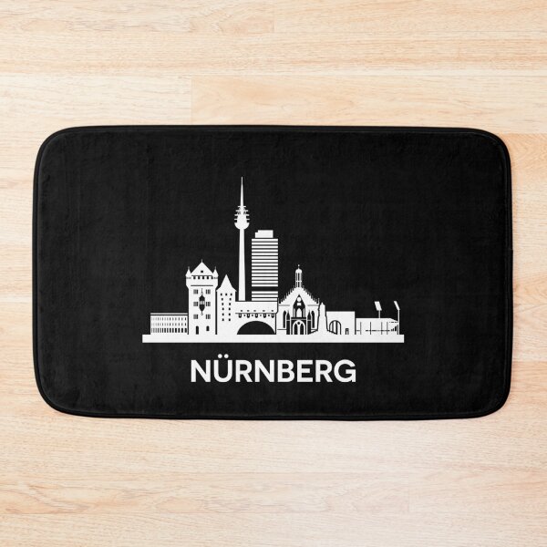 Item preview, Nürnberg Skyline Silhouette White designed and sold by strixvariaart.
