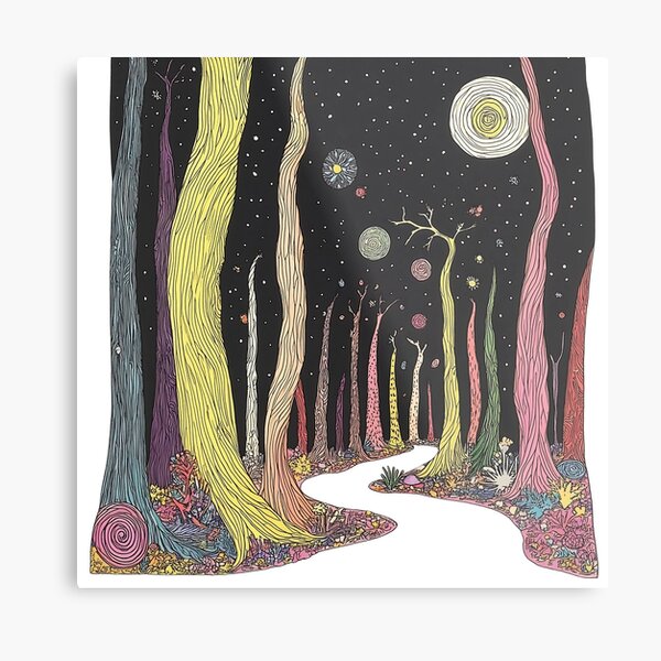 Item preview, Nighttime in the Forest designed and sold by ByGraphicGems.