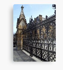 Wrought Iron Fence at Parliament Buildings, Ottawa, Canada Metal Print