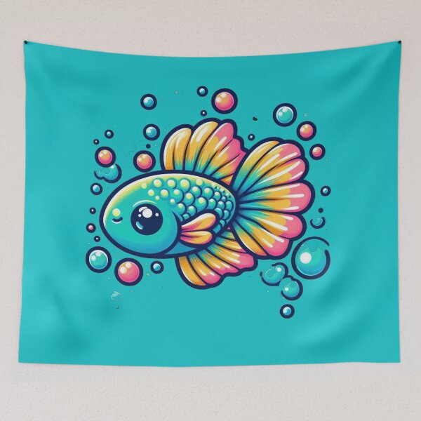 Item preview, Tiny Treasure: The Vibrant Guppy designed and sold by communedesigns.