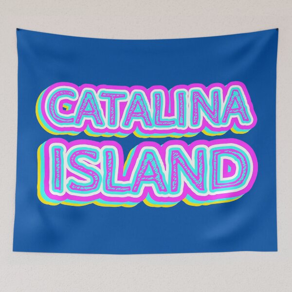 Item preview, Catalina Island Beach Retro Typography designed and sold by ArtNoveltee.