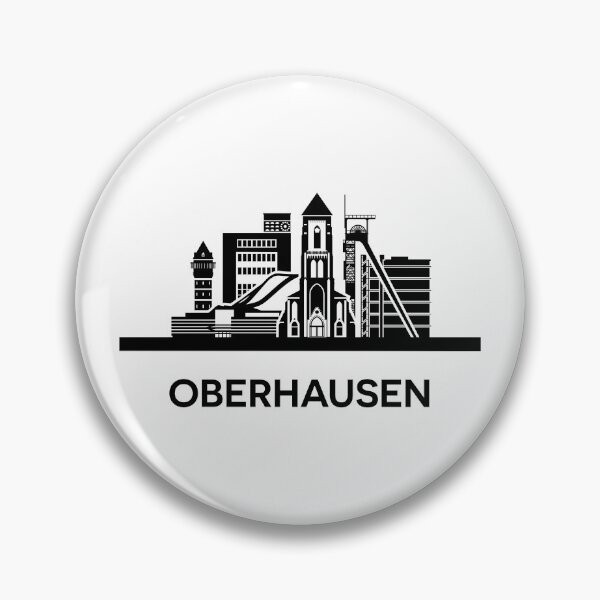 Item preview, Oberhausen Skyline Silhouette Black designed and sold by strixvariaart.
