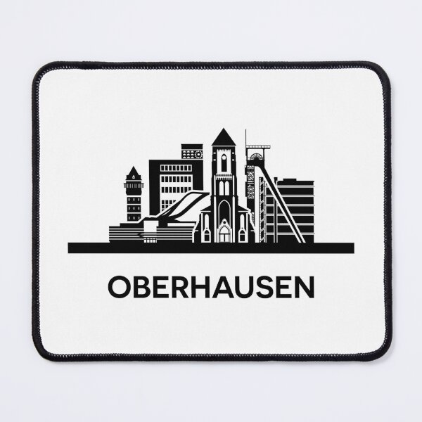 Item preview, Oberhausen Skyline Silhouette Black designed and sold by strixvariaart.