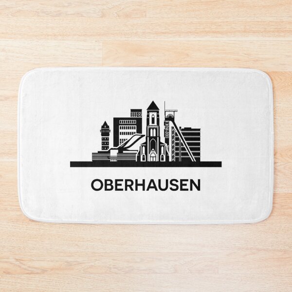 Item preview, Oberhausen Skyline Silhouette Black designed and sold by strixvariaart.