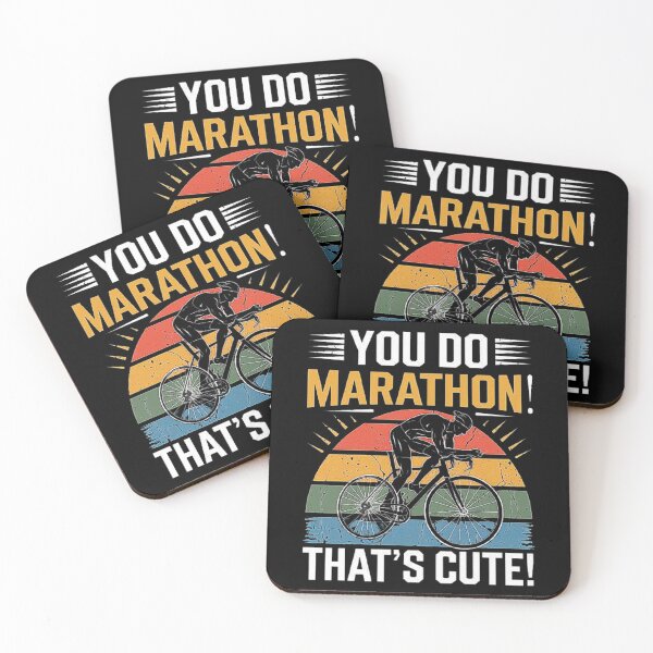 Item preview, Funny Cycling Humor - You Do Marathon? That’s Cute! Perfect Cyclist Gift for Cycling Lover, Family, and Friends - Marathon vs Cycling Fitness Joke designed and sold by love3617.