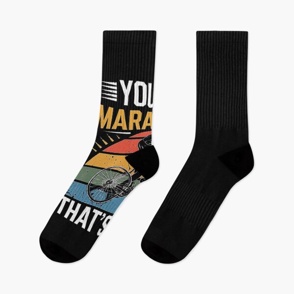 Item preview, Funny Cycling Humor - You Do Marathon? That’s Cute! Perfect Cyclist Gift for Cycling Lover, Family, and Friends - Marathon vs Cycling Fitness Joke designed and sold by love3617.
