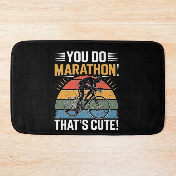 Item preview, Funny Cycling Humor - You Do Marathon? That’s Cute! Perfect Cyclist Gift for Cycling Lover, Family, and Friends - Marathon vs Cycling Fitness Joke designed and sold by love3617.