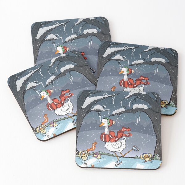 Item preview, Ducks Ice Skating designed and sold by TheRetroE.