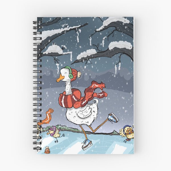 Item preview, Ducks Ice Skating designed and sold by TheRetroE.