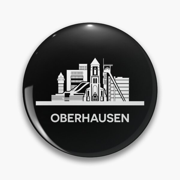 Item preview, Oberhausen Skyline Silhouette White designed and sold by strixvariaart.