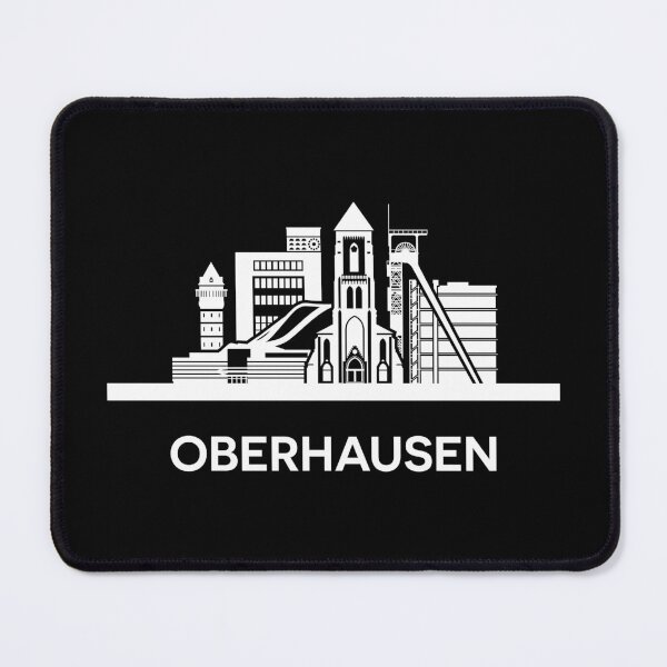 Item preview, Oberhausen Skyline Silhouette White designed and sold by strixvariaart.