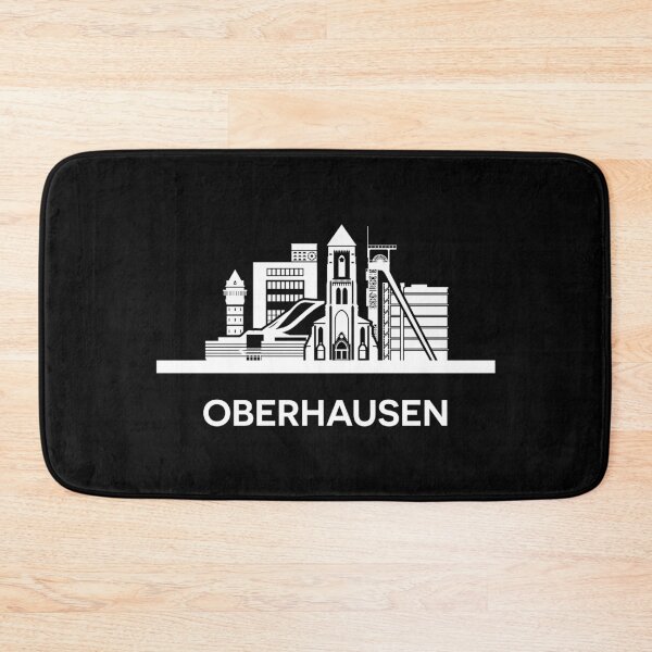 Item preview, Oberhausen Skyline Silhouette White designed and sold by strixvariaart.