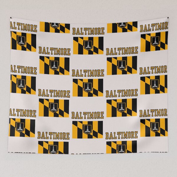 Item preview, Baltimore flag city gifts for travel lovers 2024-2025 designed and sold by erozzz.