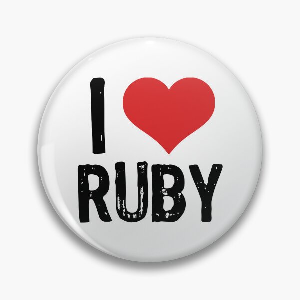 Item preview, I Love Ruby designed and sold by The "I Love Everything" Shop.