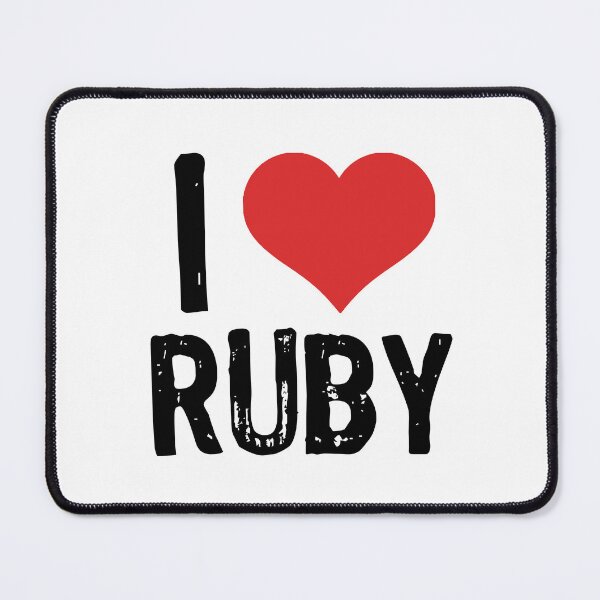 Item preview, I Love Ruby designed and sold by The "I Love Everything" Shop.