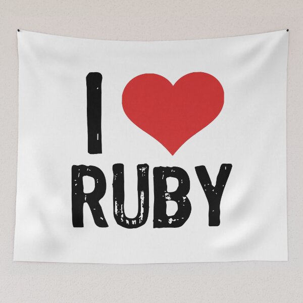 Item preview, I Love Ruby designed and sold by The "I Love Everything" Shop.
