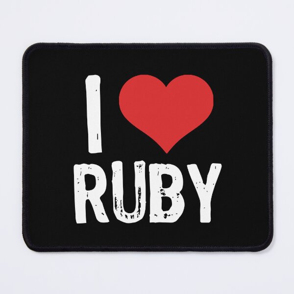 Item preview, I Love Ruby designed and sold by The "I Love Everything" Shop.