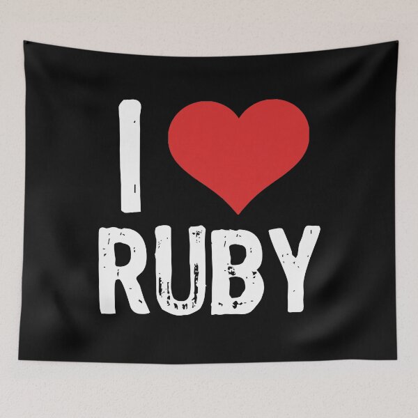Item preview, I Love Ruby designed and sold by The "I Love Everything" Shop.
