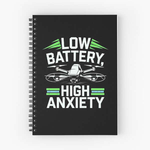Item preview, Drone Pilot Humor - Low Battery, High Anxiety! Perfect Drone Lover Gift for Family and Friends - Funny Drone Quote, Flying Stress, and Drone Racing Joke designed and sold by love3617.