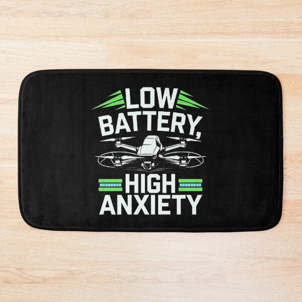 Item preview, Drone Pilot Humor - Low Battery, High Anxiety! Perfect Drone Lover Gift for Family and Friends - Funny Drone Quote, Flying Stress, and Drone Racing Joke designed and sold by love3617.