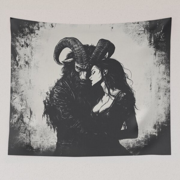 Item preview, Satan and his Lover designed and sold by CursedbyLilith.