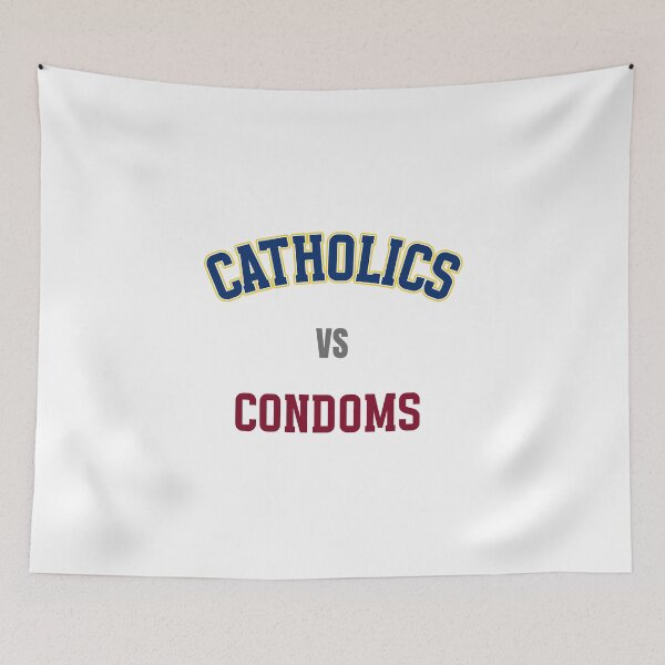 Item preview, Catholics VS Condoms Game Day Apparel designed and sold by VersusGarb.