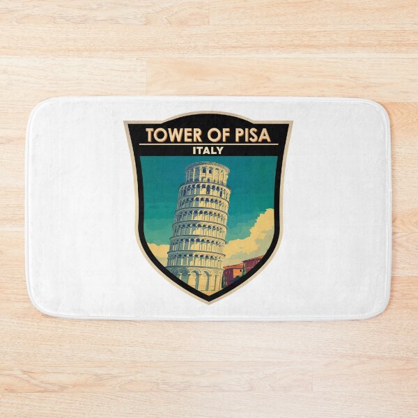 Item preview, Tower of Pisa Italy Travel Art Badge designed and sold by KrisSidDesigns.